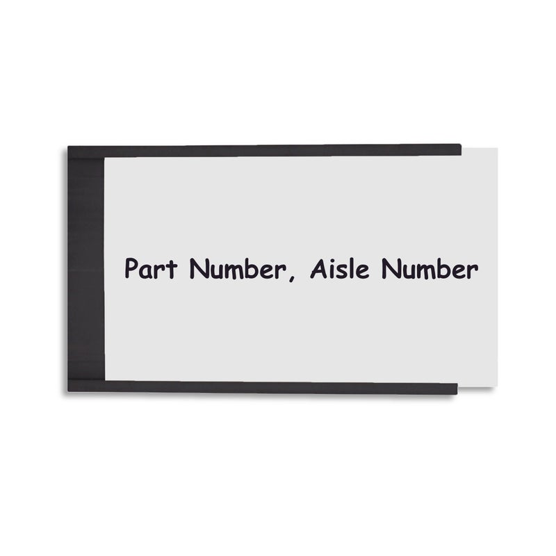 Master Magnetics Heavy-Duty Magnetic Labels - Magnetic Label Holders for a Metal File Cabinet, Shelf, Whiteboard - Fits Signs and Tags - 5" L x 3" H - Includes 35 Perforated Cards - 25-Pack - Image 3